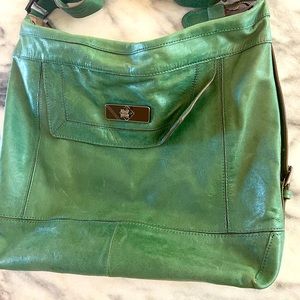 BCBG Macazria teal satchel